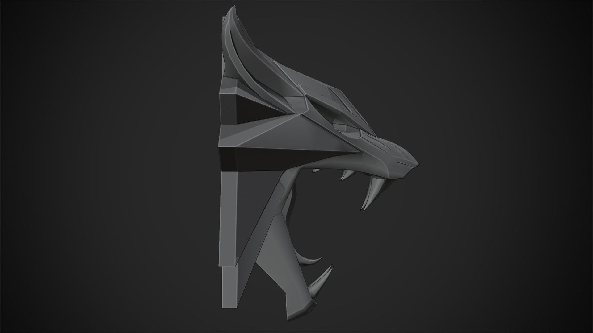 The Witcher Wolf Medallion for Cosplay 3D print model_10