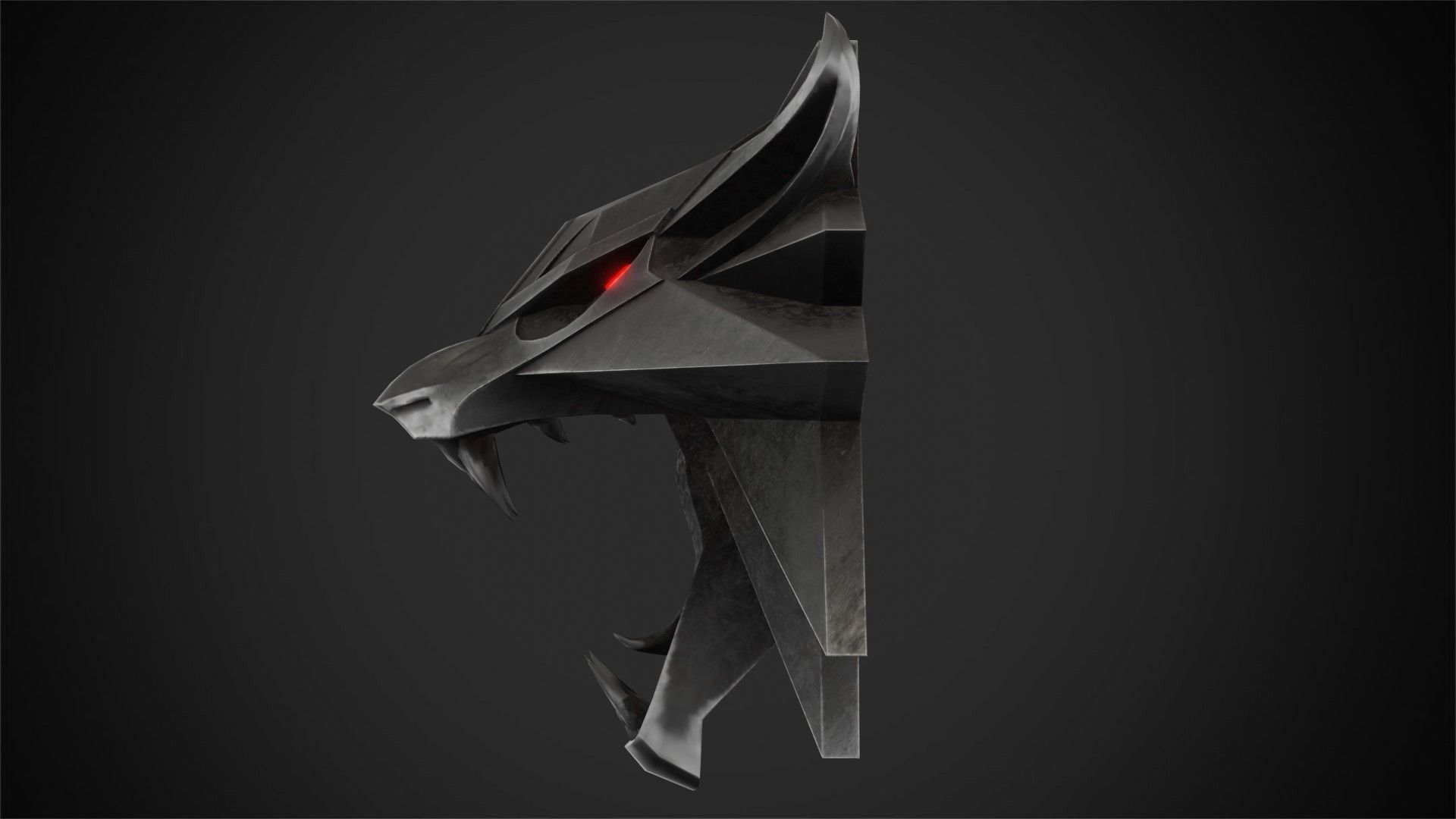The Witcher Wolf Medallion for Cosplay 3D print model_6