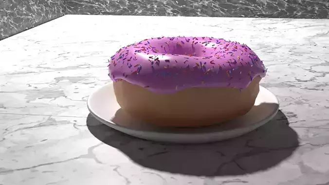 dsa dsa donut on plate