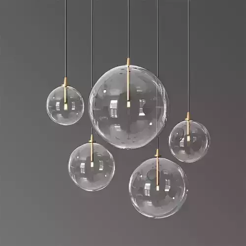 Glass Globe Pendant 150 Schwung Home 3D model