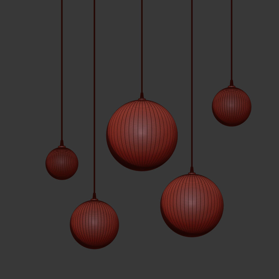 Glass Globe Pendant 150 Schwung Home 3D model_4