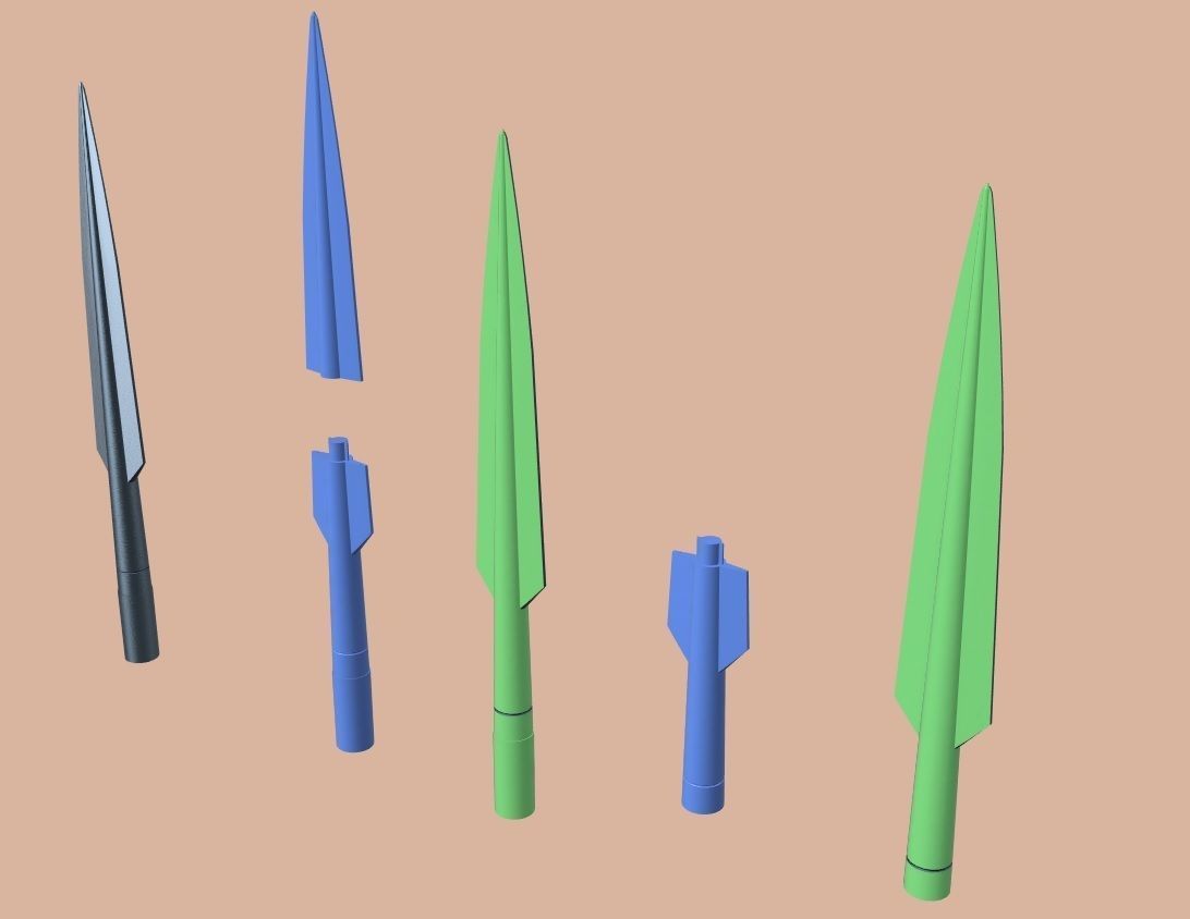 Beskar Spear tip from Mandalorian 3D print model_1