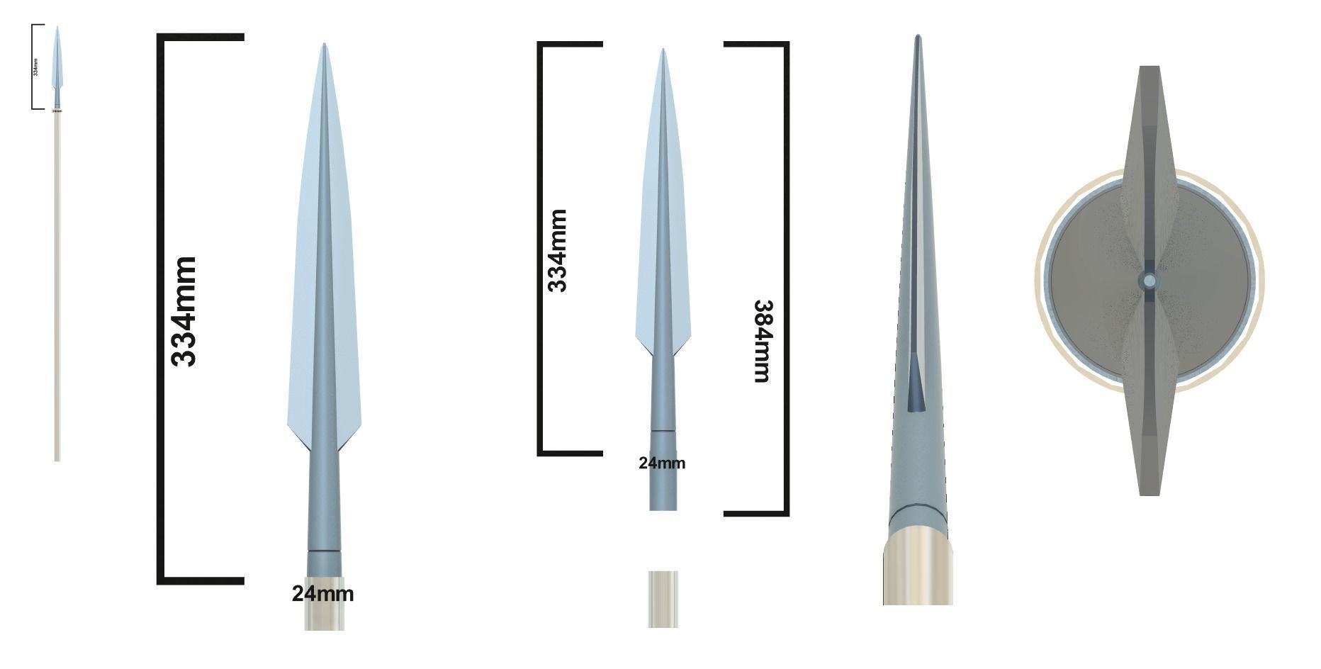 Beskar Spear tip from Mandalorian 3D print model_2