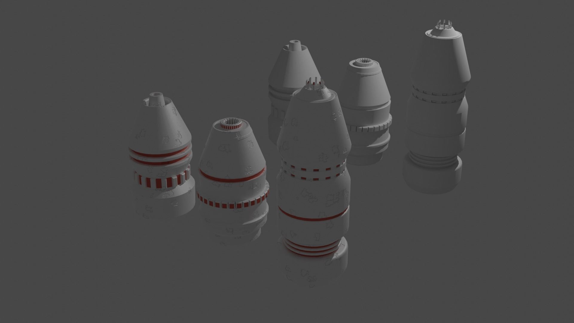 Sci-fi details for futuristic builds  Free low-poly 3D model_1