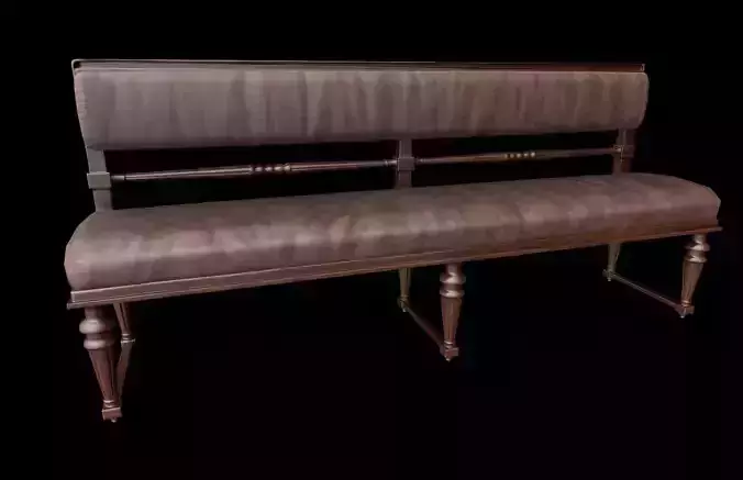 Wooden Long Chair PBR