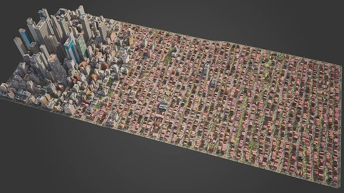 City R6 MAYA Low-poly 3D model 5