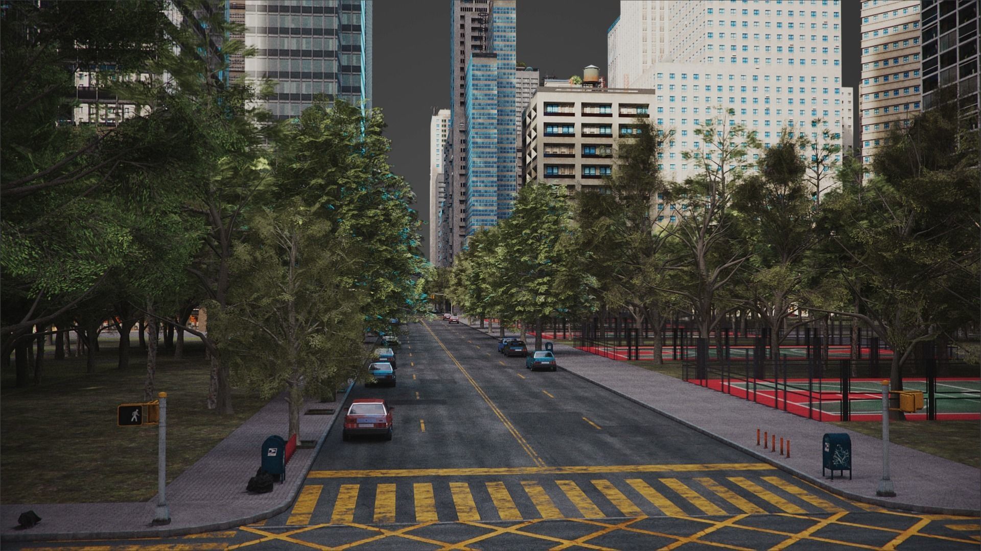 City R6 MAYA Low-poly 3D model_30