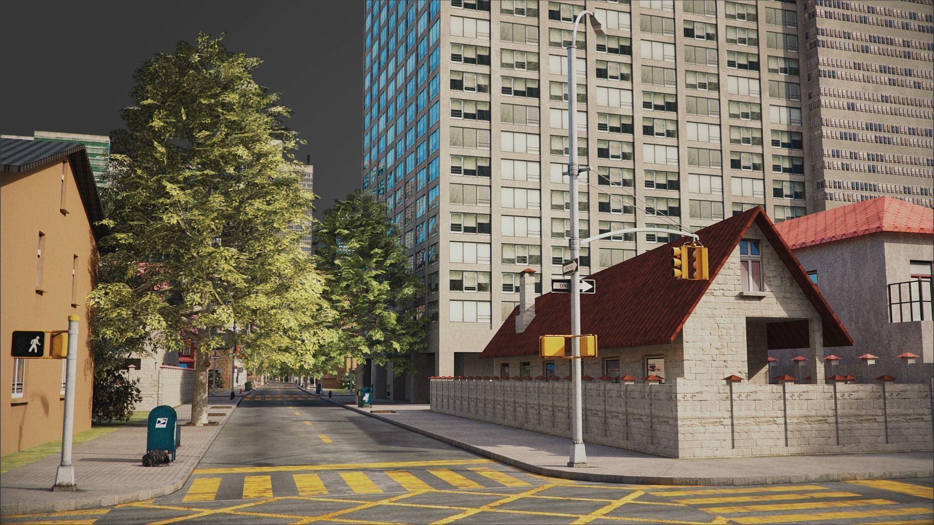 City R6 MAYA Low-poly 3D model_28