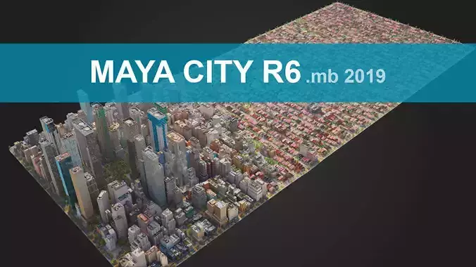 City R6 MAYA Low-poly 3D model
