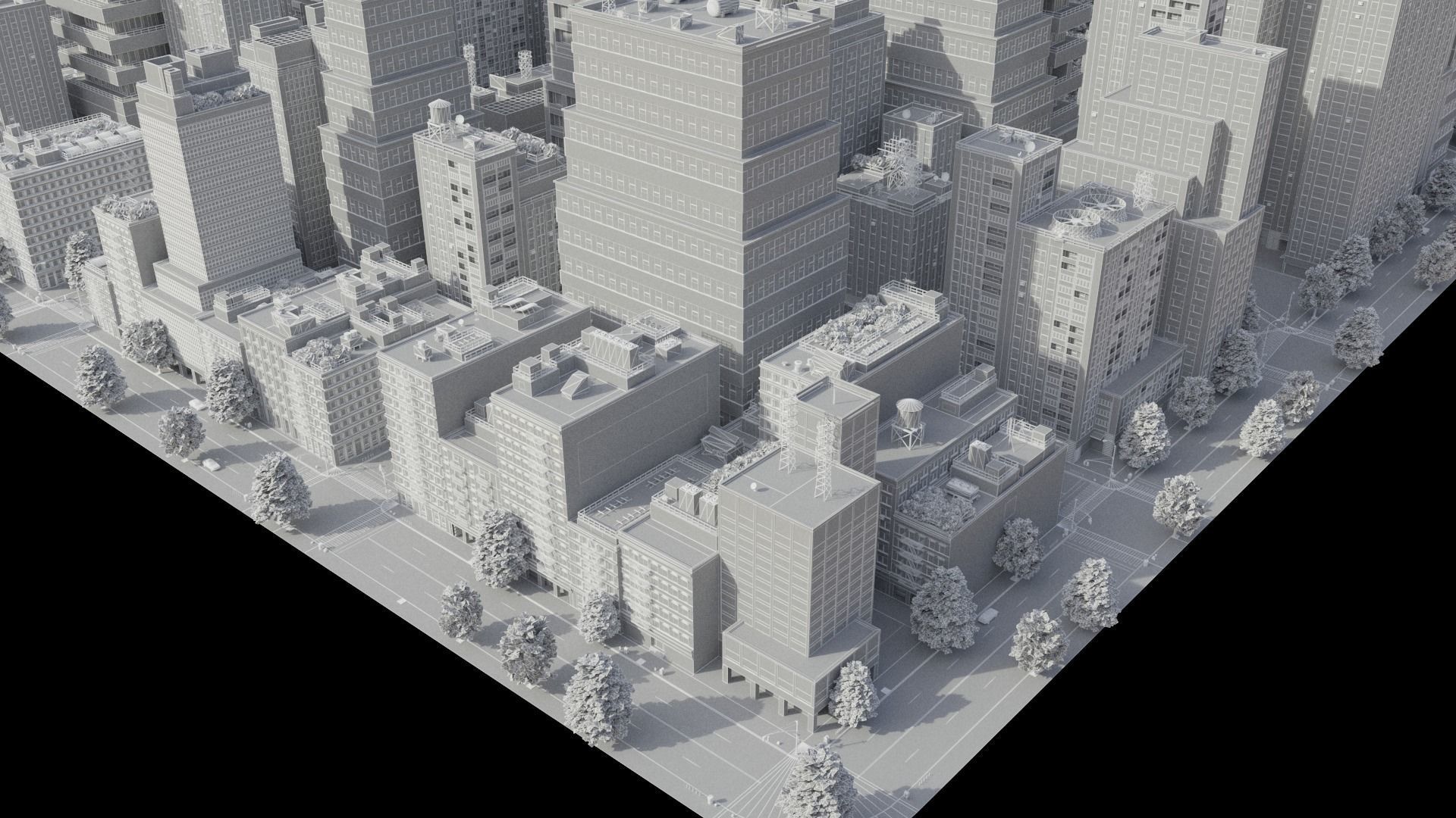 City R6 MAYA Low-poly 3D model_49