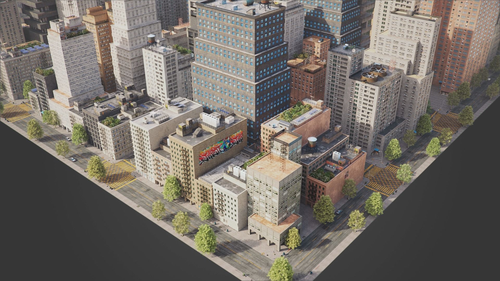 City R6 MAYA Low-poly 3D model_21