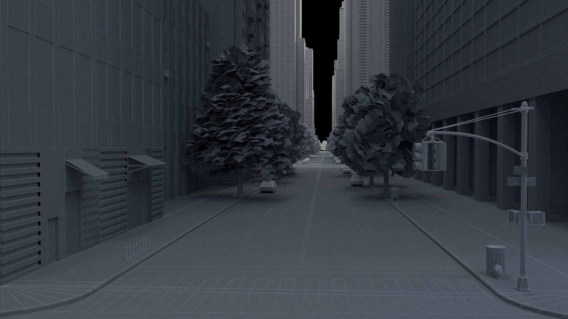 City R6 MAYA Low-poly 3D model_53