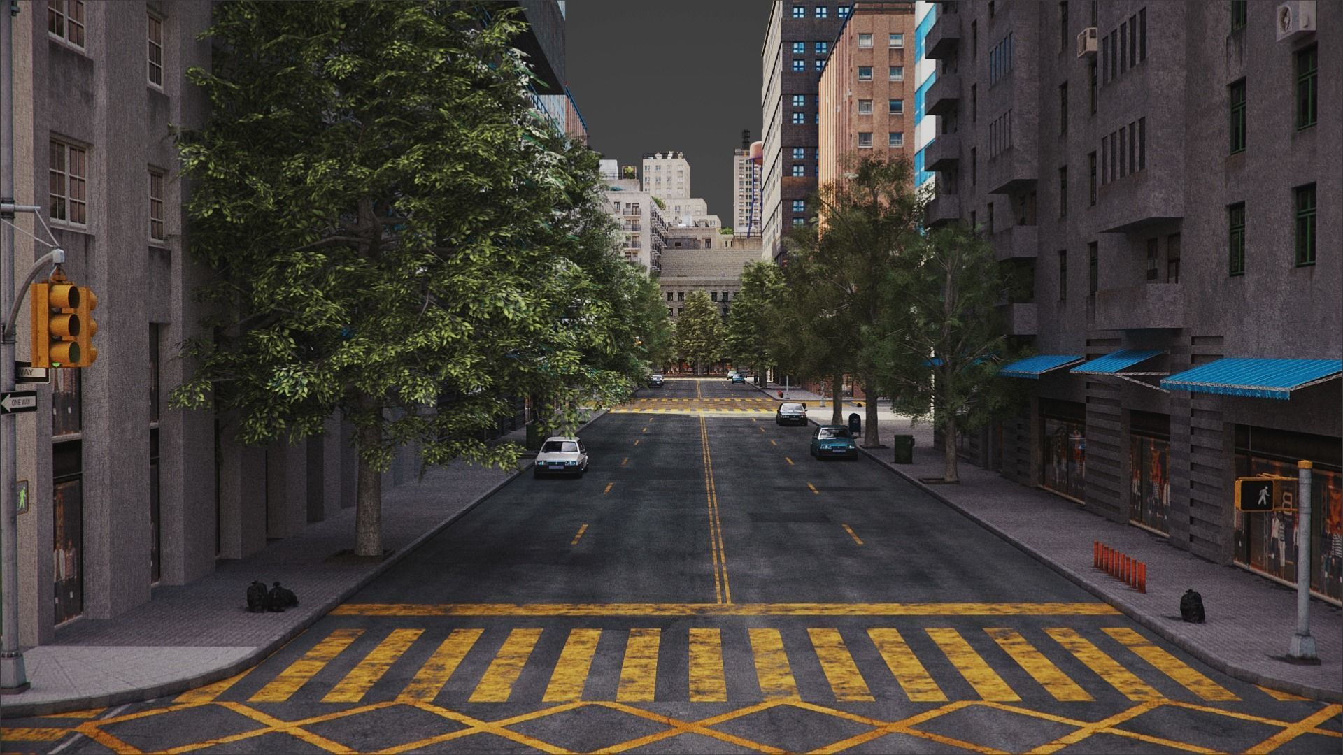 City R6 MAYA Low-poly 3D model_32