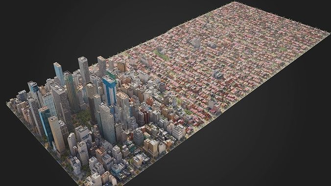 City R6 MAYA Low-poly 3D model 3