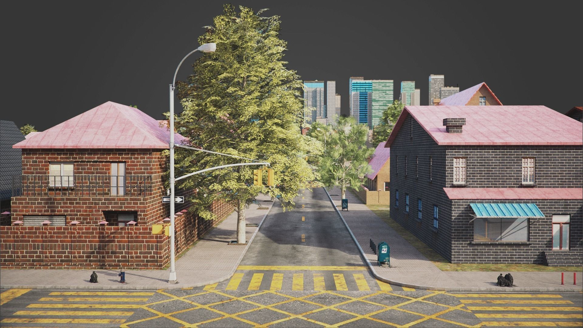 City R6 MAYA Low-poly 3D model_26