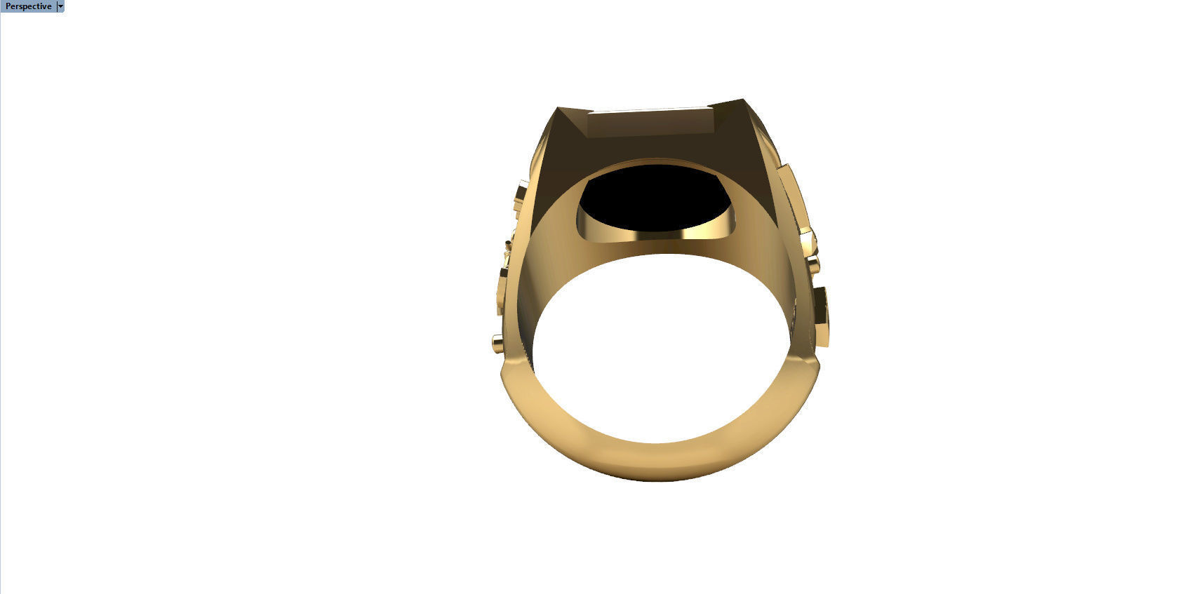 RING WITH HORSESHOE AND HORSE 3D print model_12