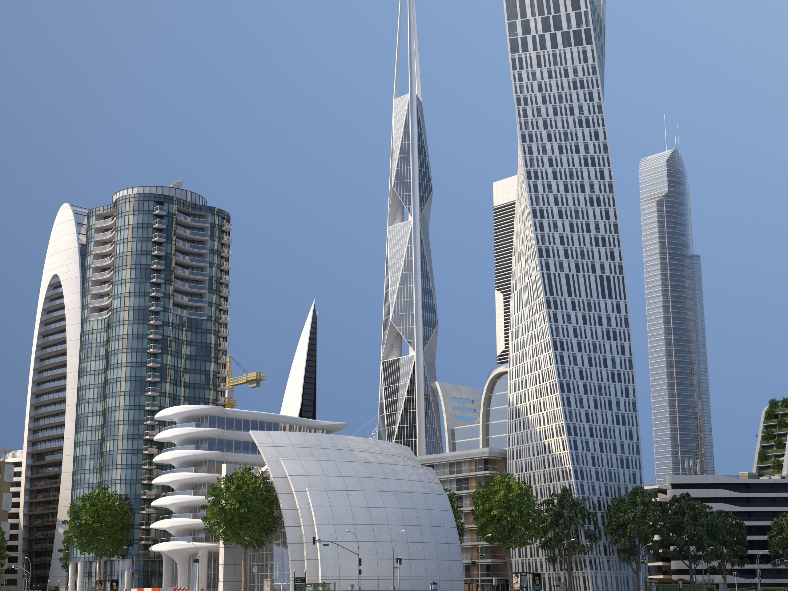 City LC Low-poly 3D model_18