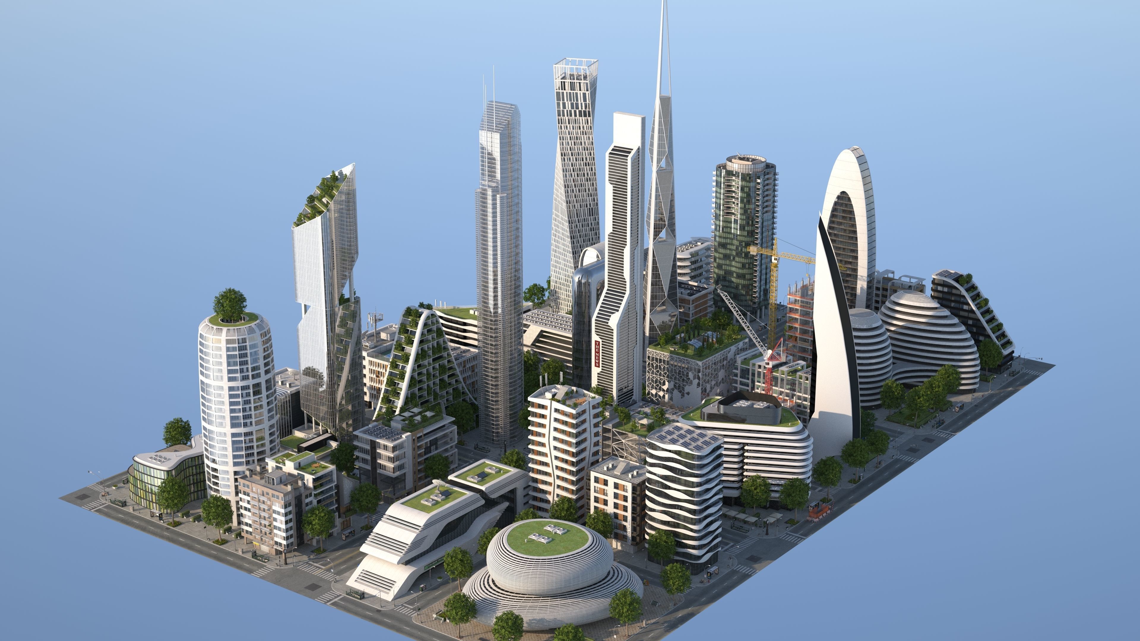 City LC Low-poly 3D model_27
