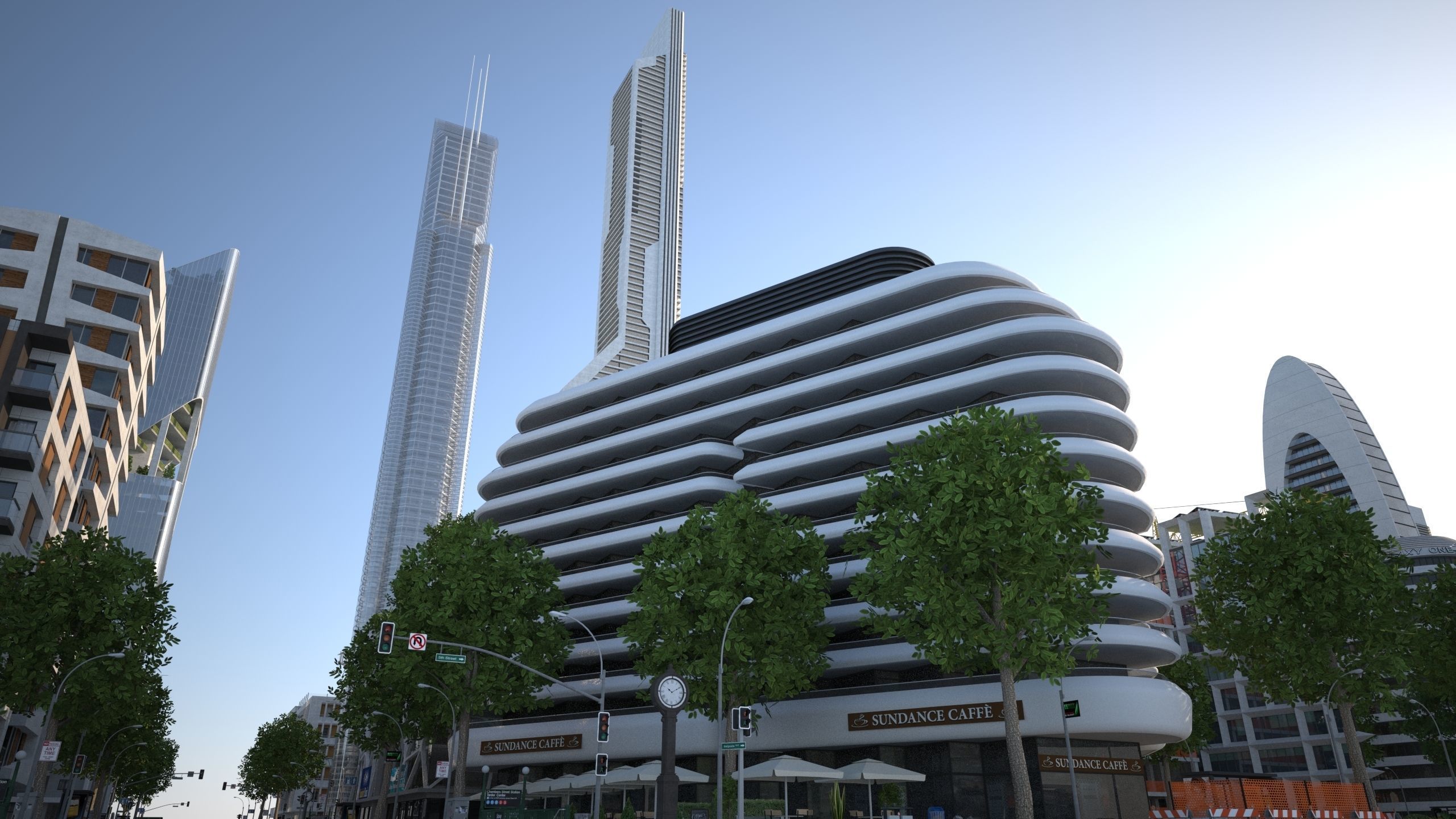 City LC Low-poly 3D model_24