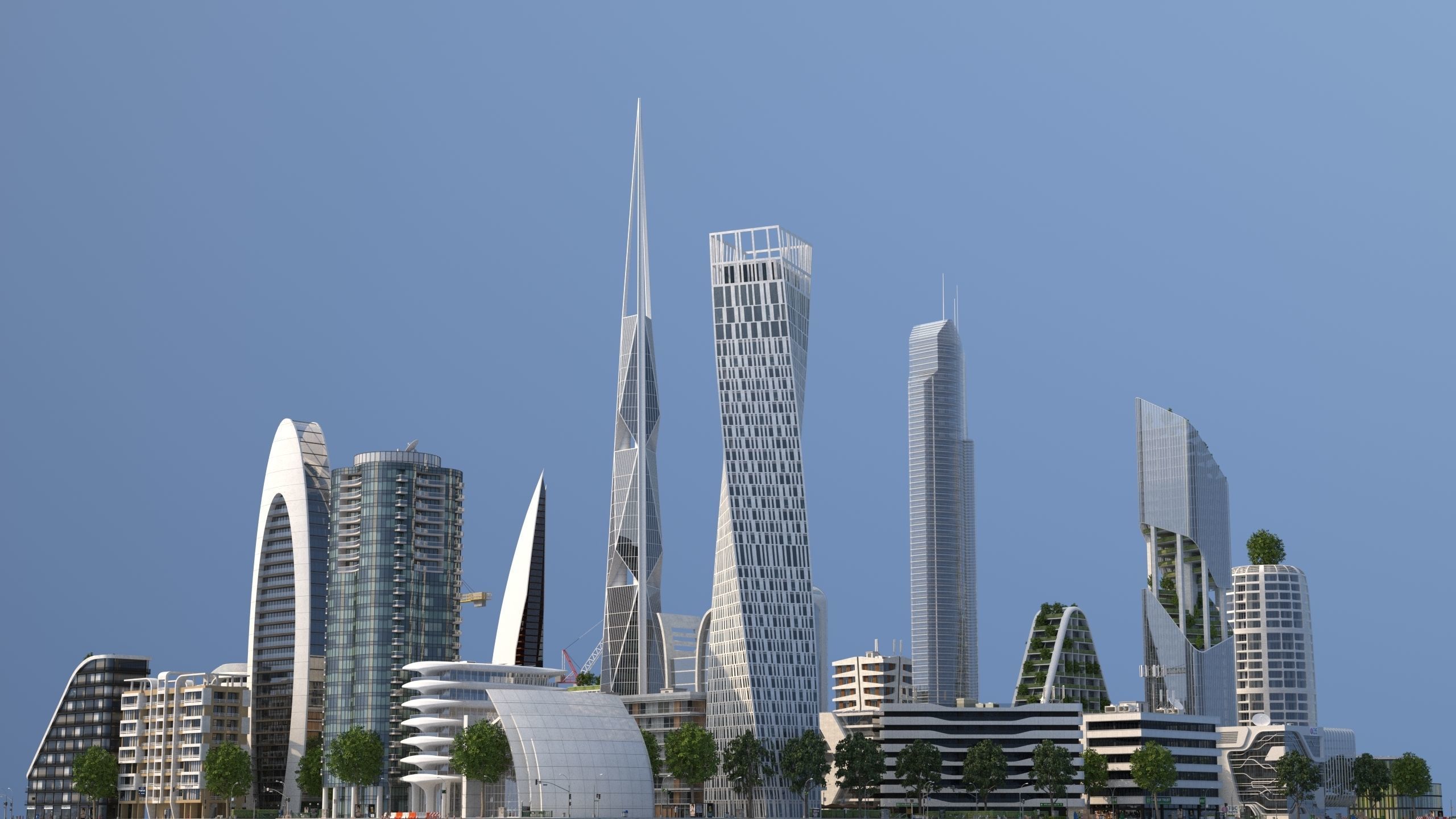 City LC Low-poly 3D model_19