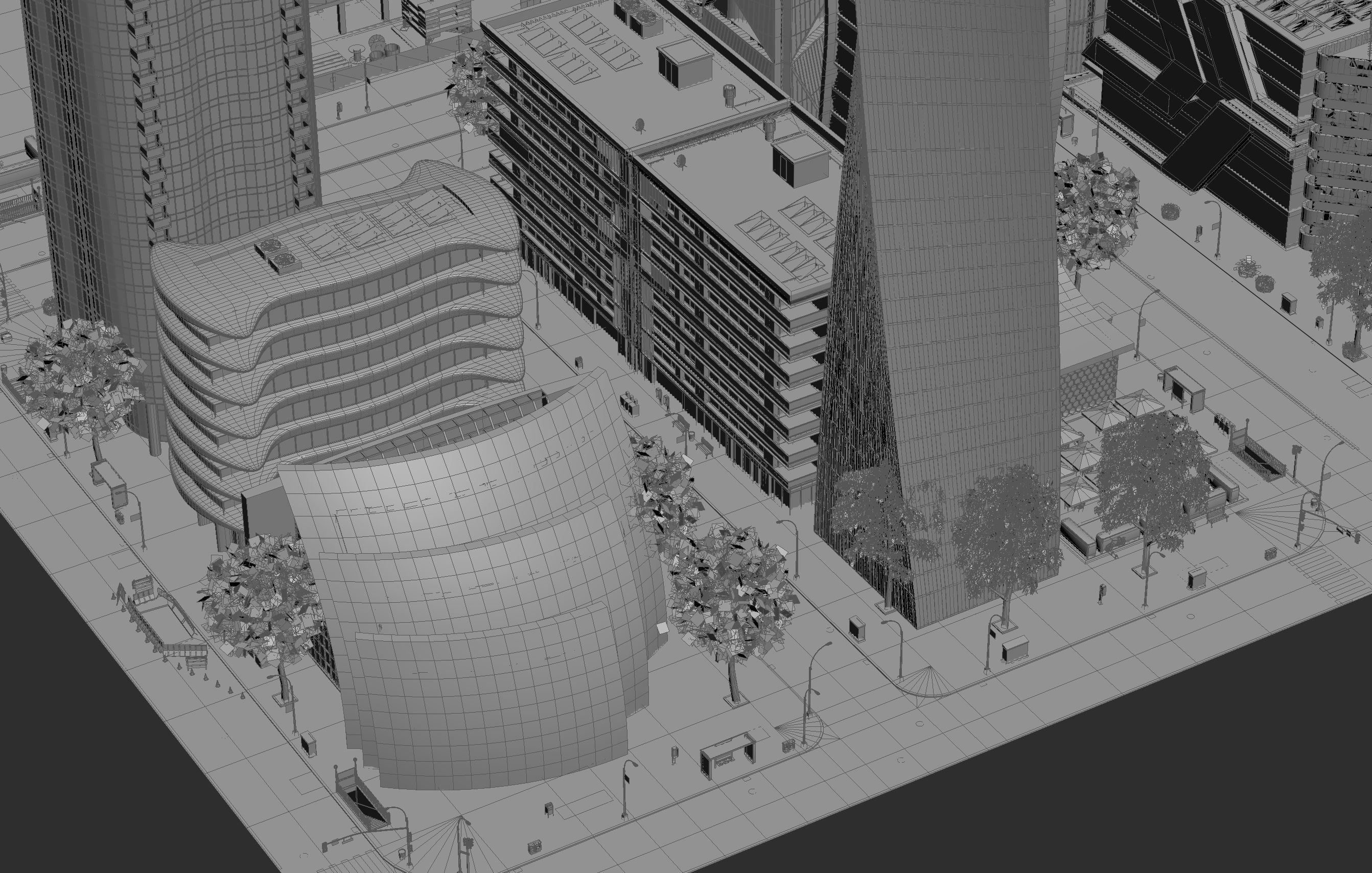 City LC Low-poly 3D model_31