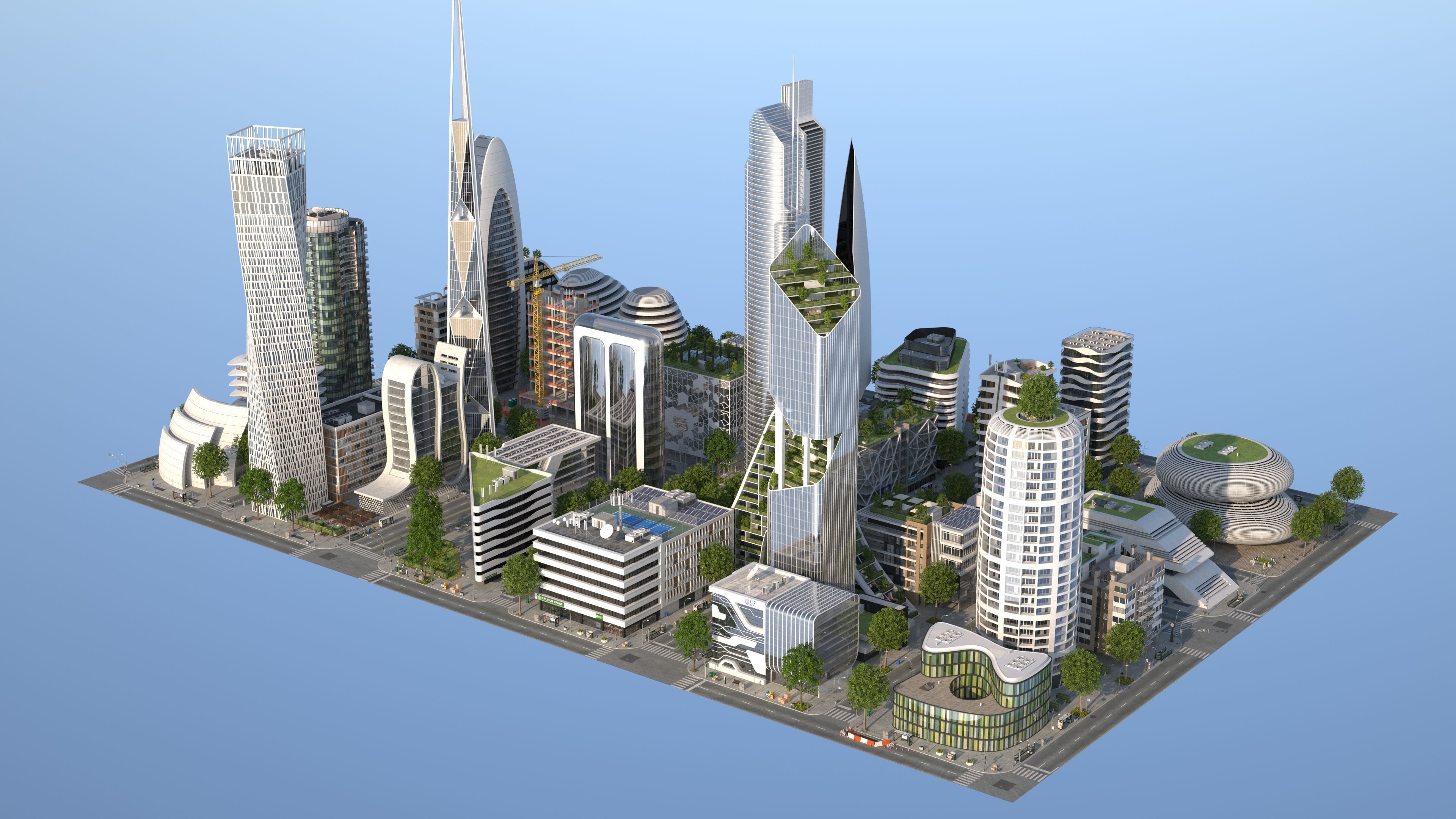 City LC Low-poly 3D model_10