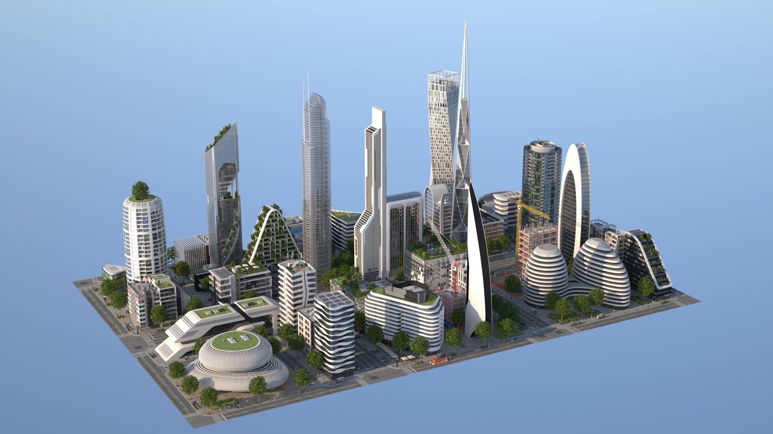 City LC Low-poly 3D model_7