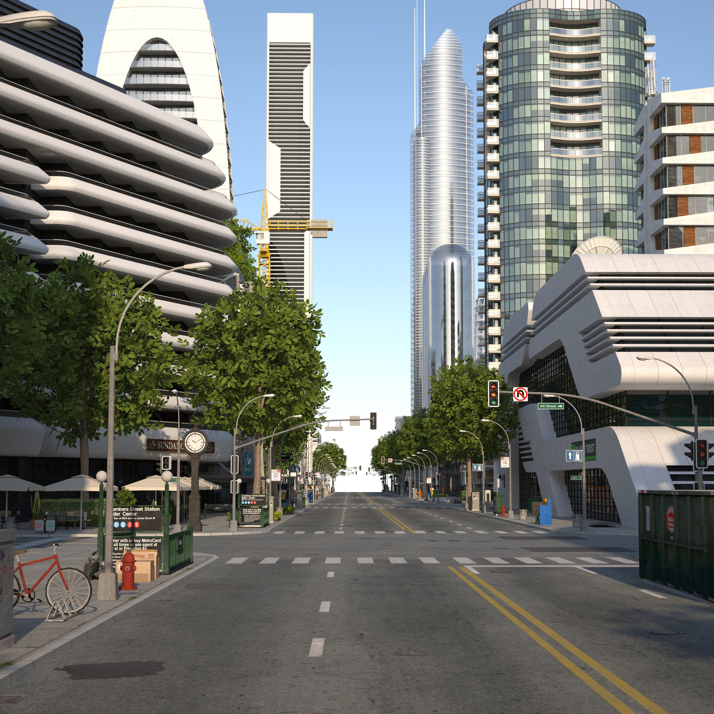 City LC Low-poly 3D model_29