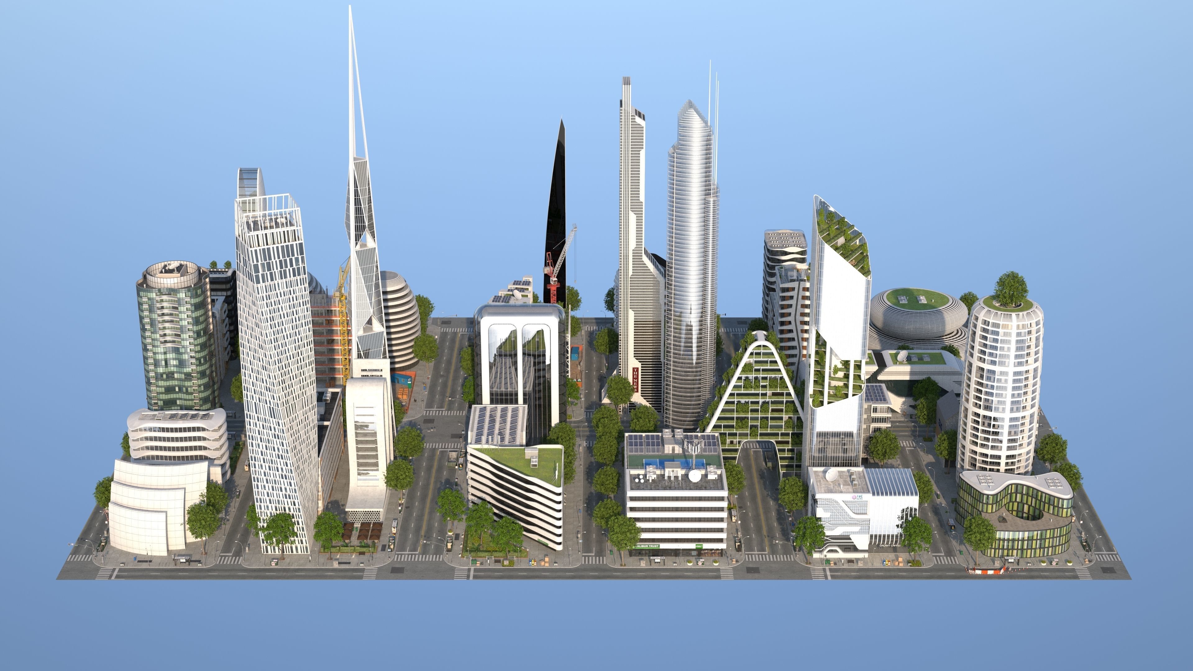 City LC Low-poly 3D model_11