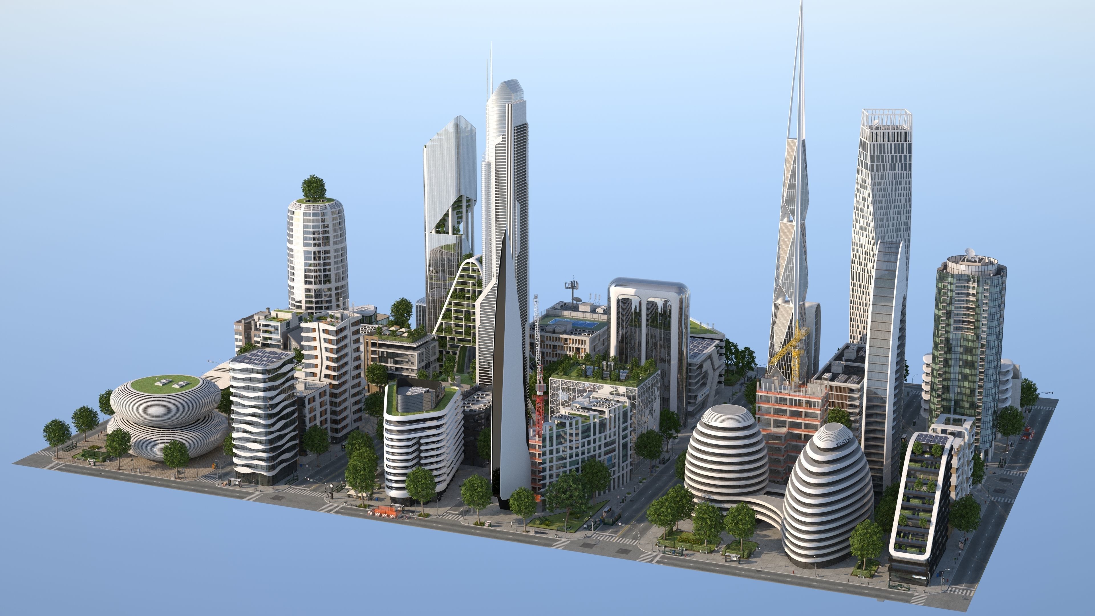 City LC Low-poly 3D model_4
