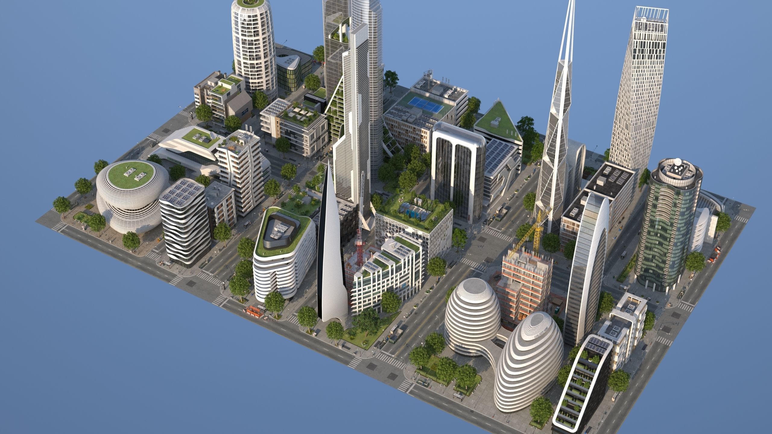 City LC Low-poly 3D model_12