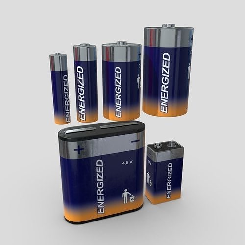 Battery Pack  Low-poly 3D model