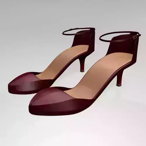 Pointy-Toe Ankle-Strap High-Heel Sandals 01