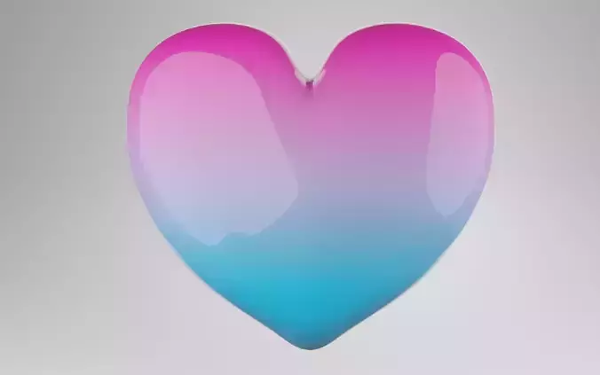 Colorful heart shape