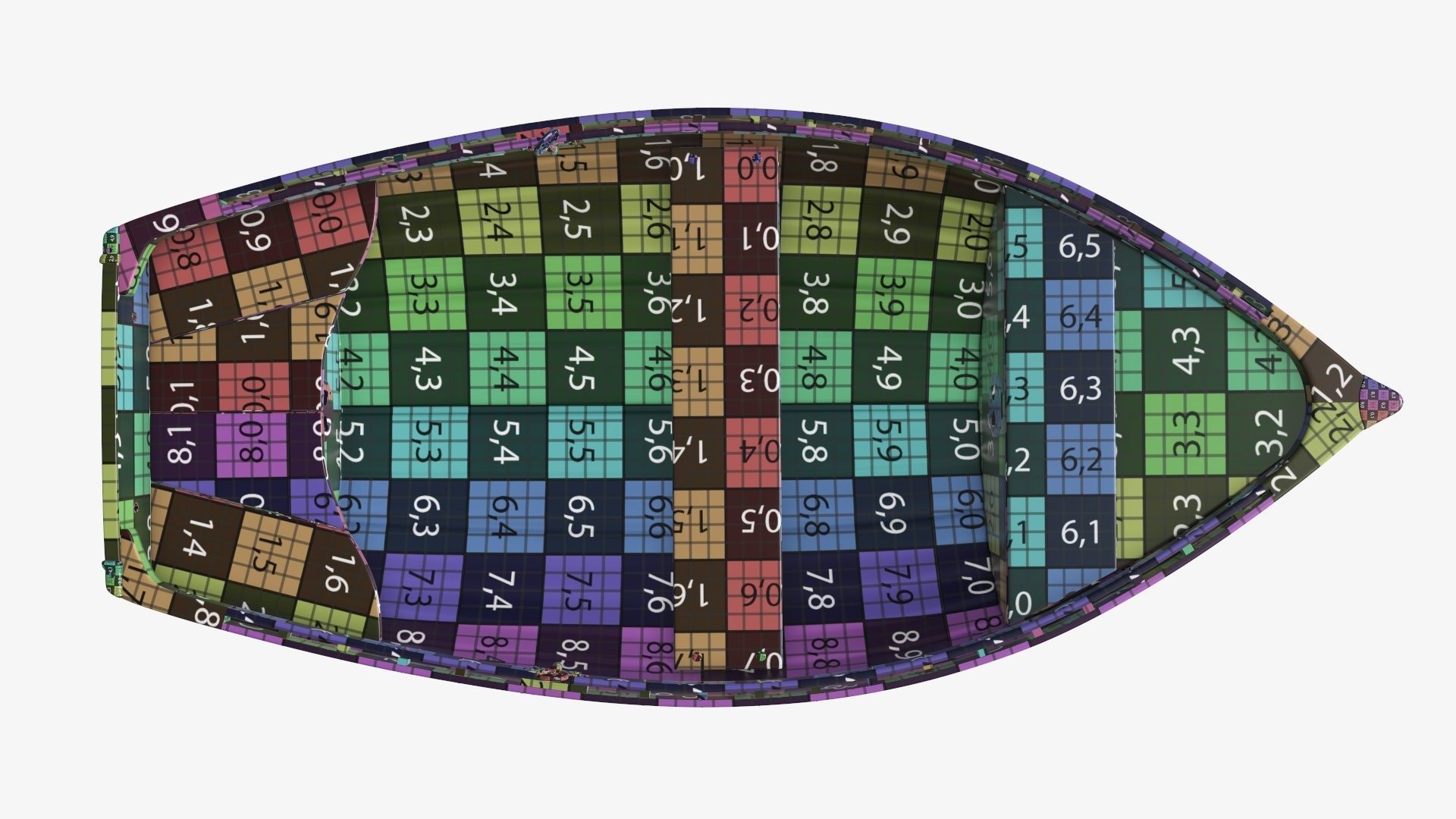 Traditional rowing boat 03 v2 3D model_21