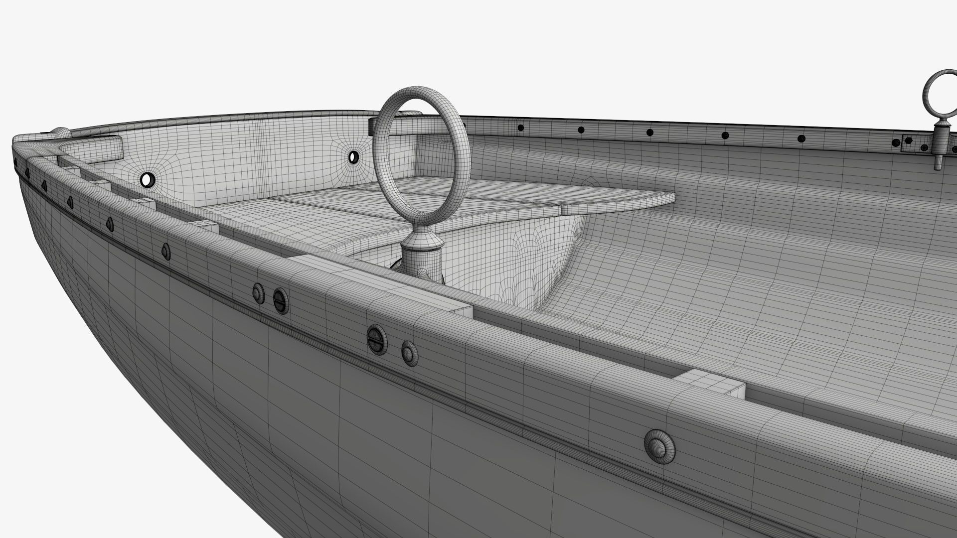 Traditional rowing boat 03 v2 3D model_16