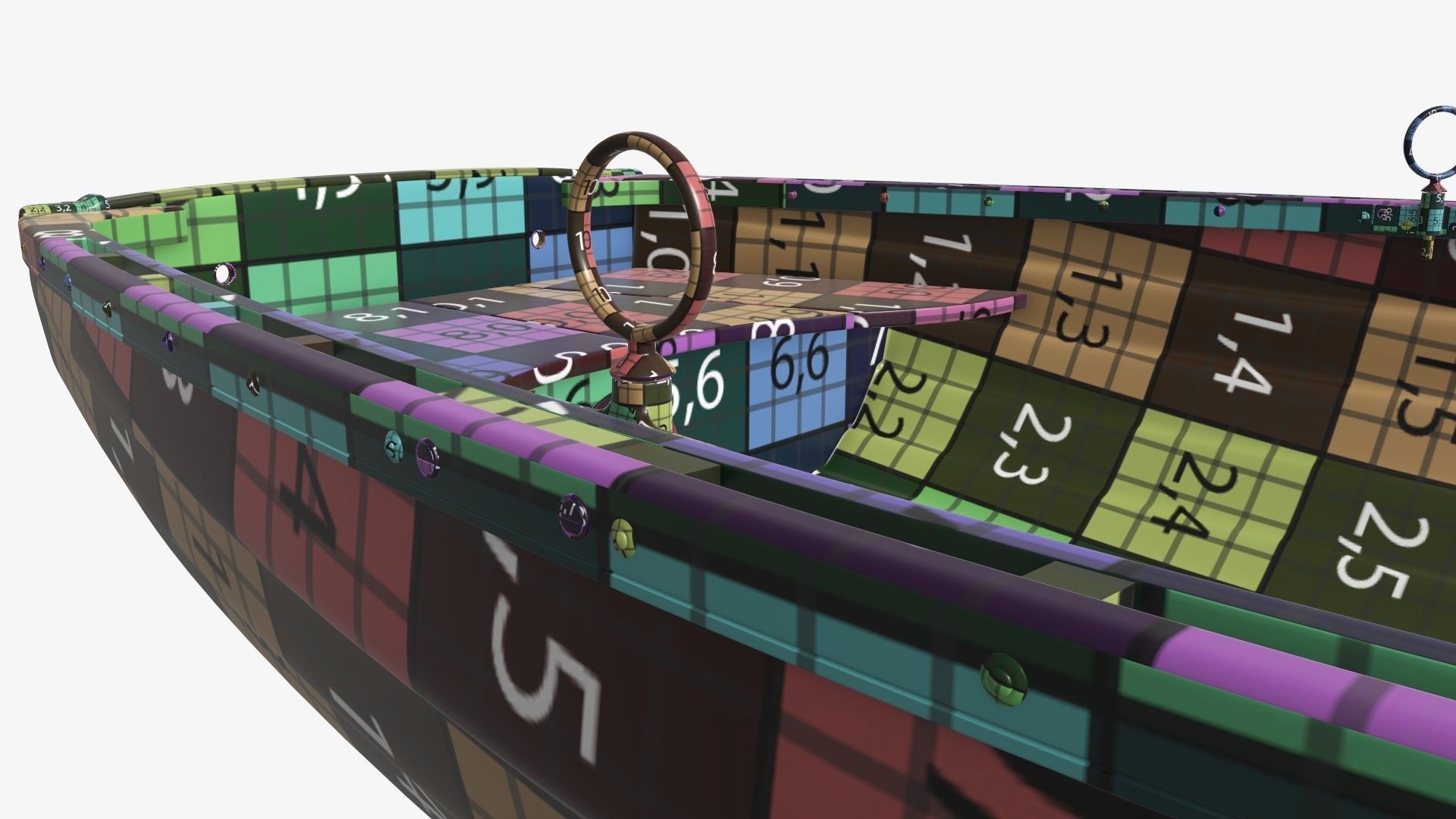 Traditional rowing boat 03 v2 3D model_25