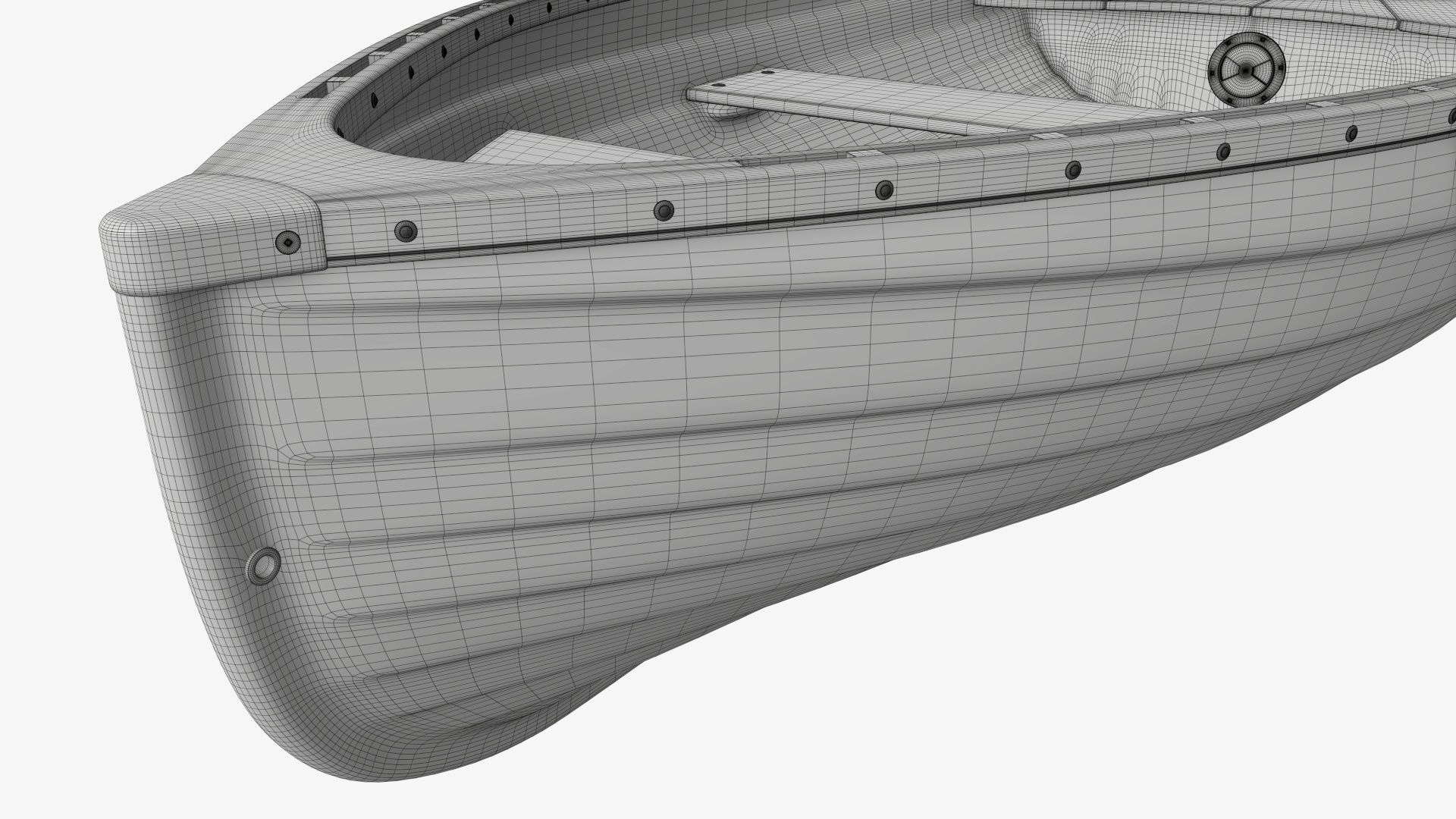 Traditional rowing boat 03 v2 3D model_17