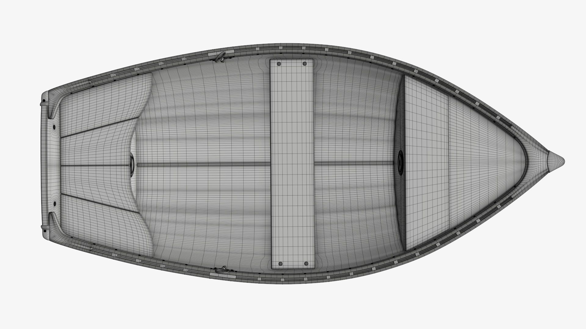 Traditional rowing boat 03 v2 3D model_12