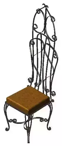 Gothic seat 3D model