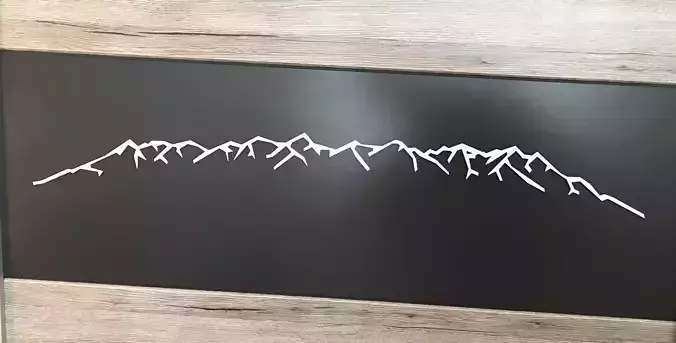High Tatras Mountain 3D print model