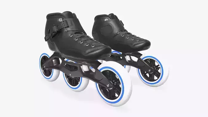 Roller skates racing 