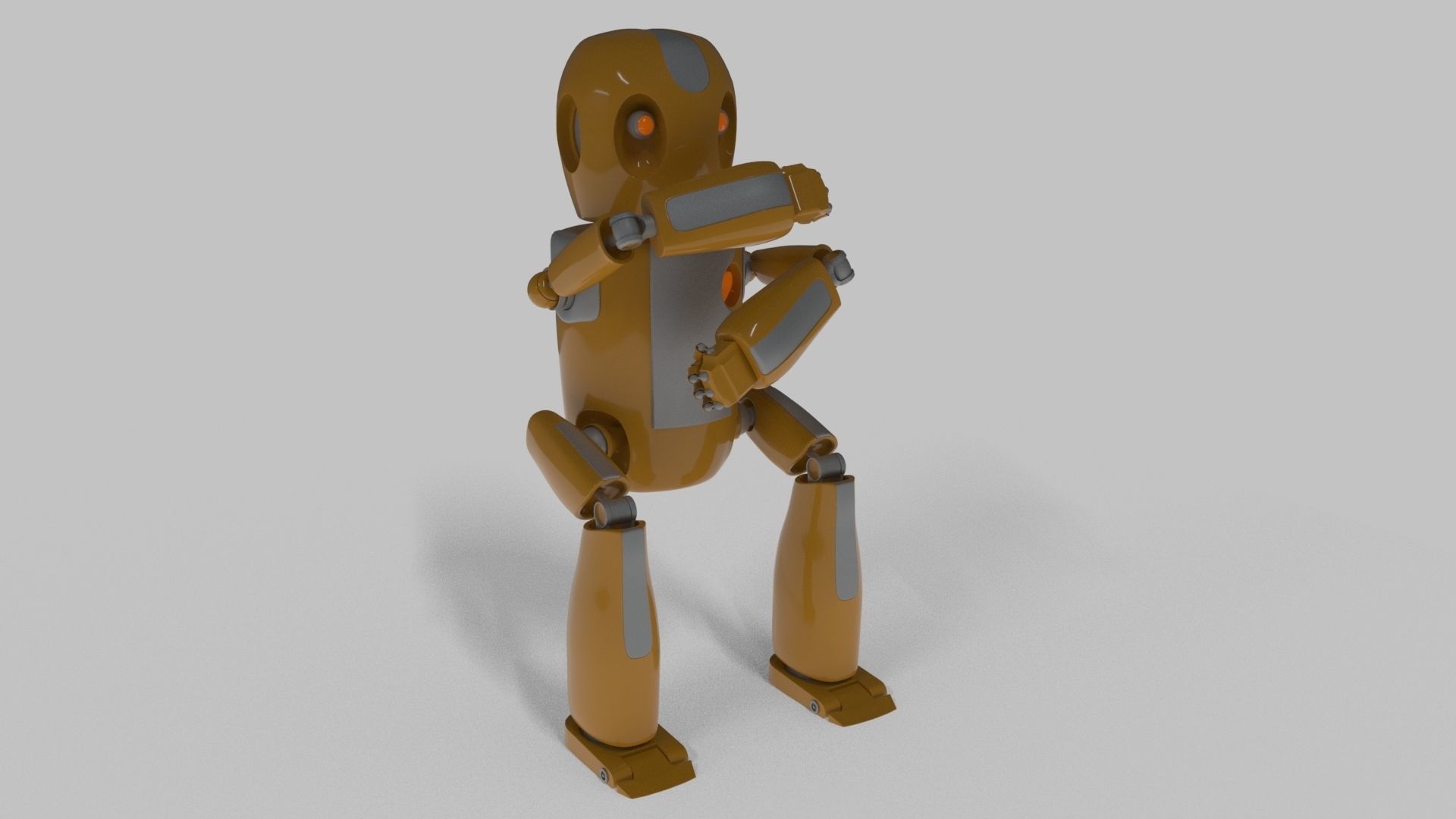 Robot 3D model Rigged Free 3D model_4