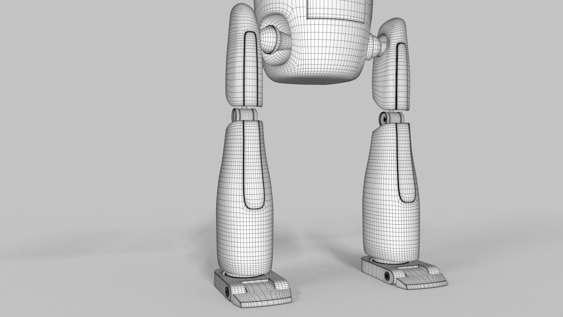 Robot 3D model Rigged Free 3D model_8
