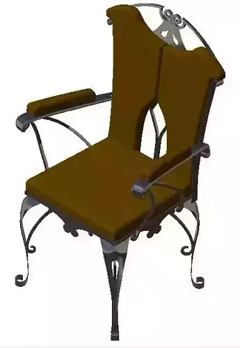 Medieval master seat 3D model