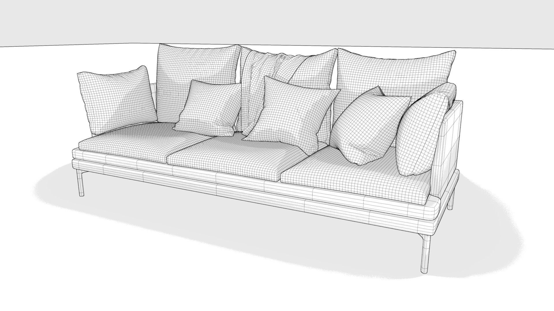 Couch Williams 302 Free 3D model_15
