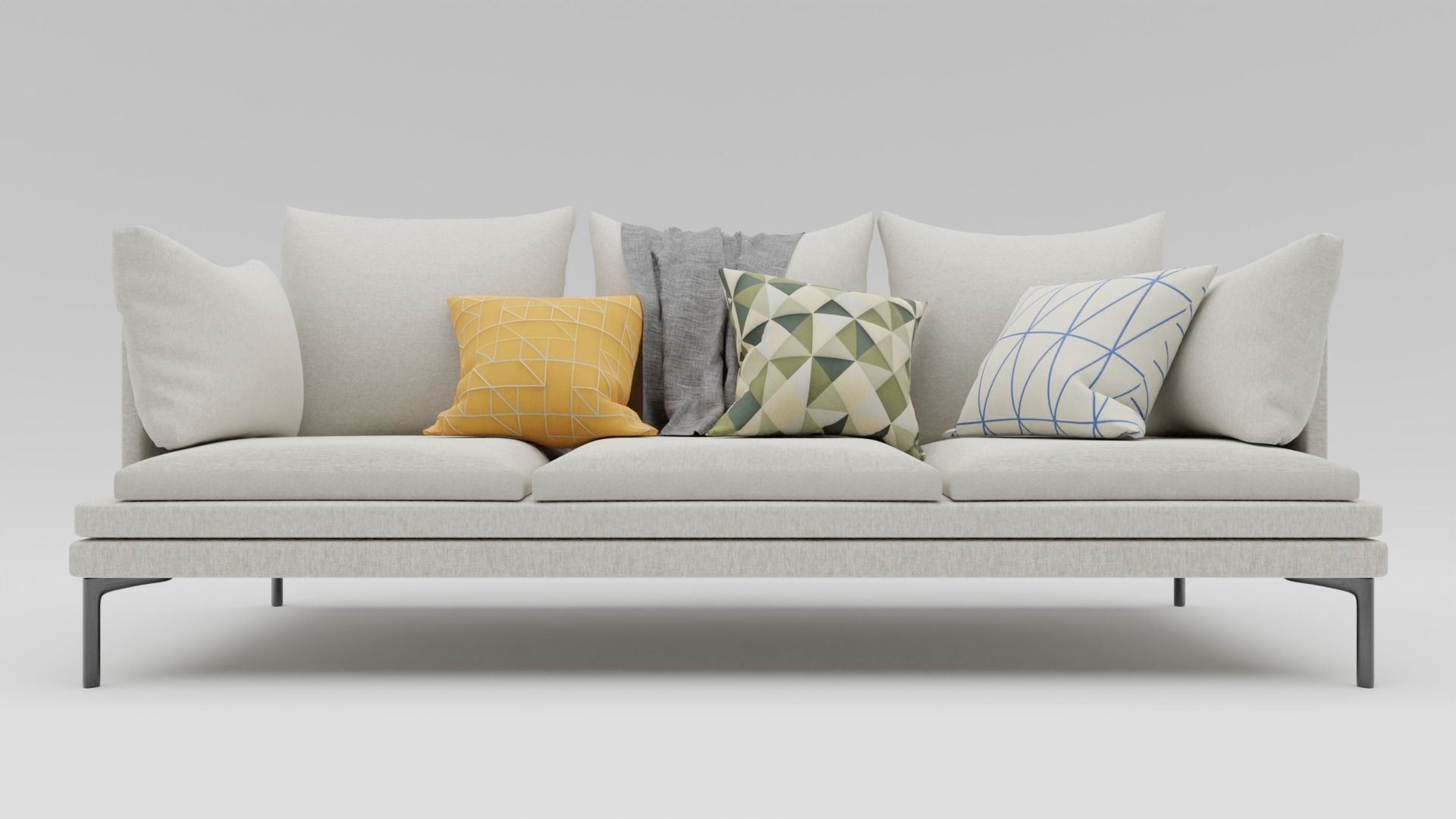 Couch Williams 302 Free 3D model_5