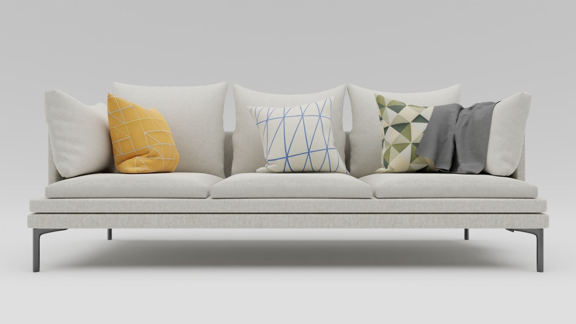 Couch Williams 302 Free 3D model_7