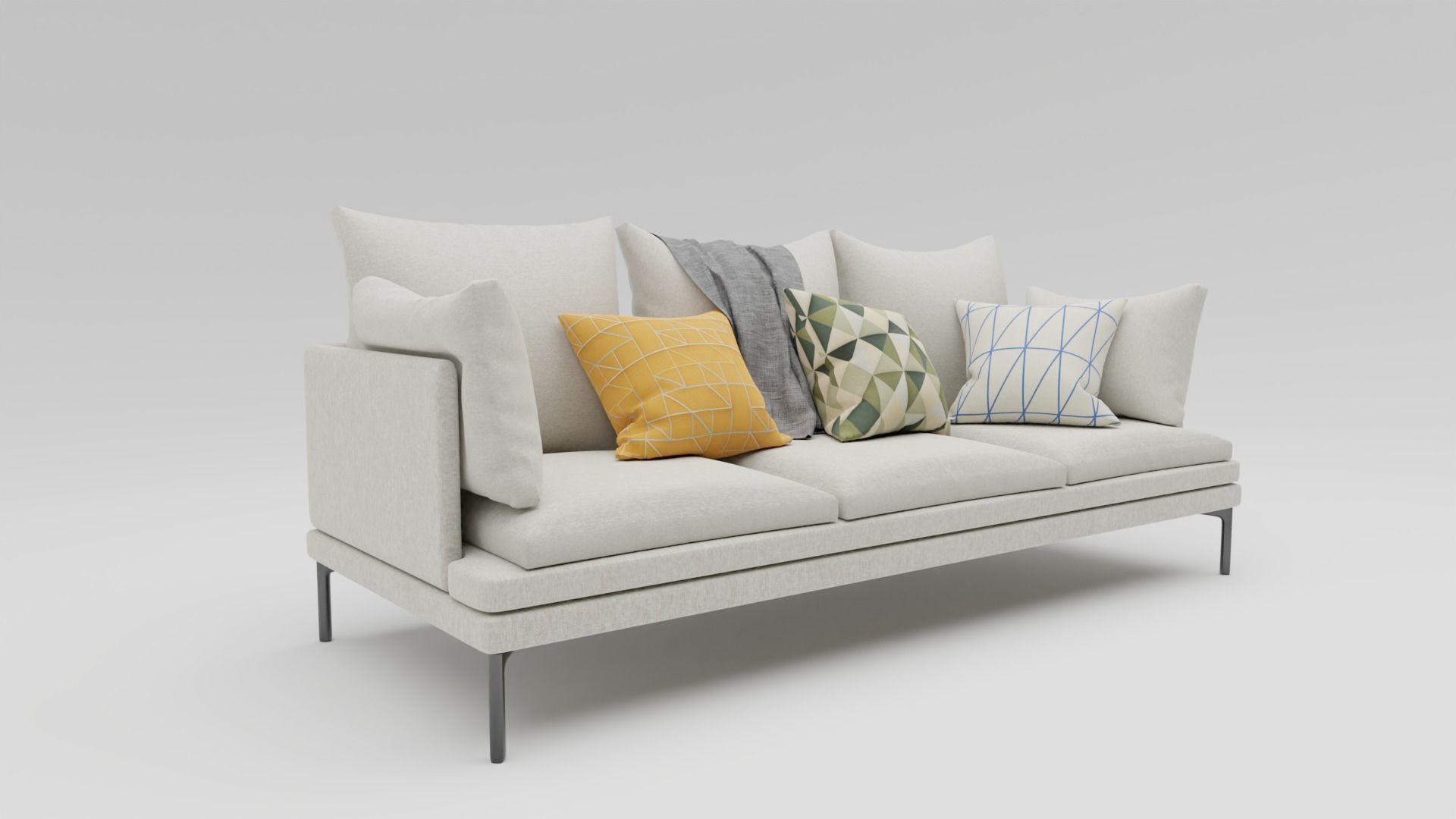 Couch Williams 302 Free 3D model_6