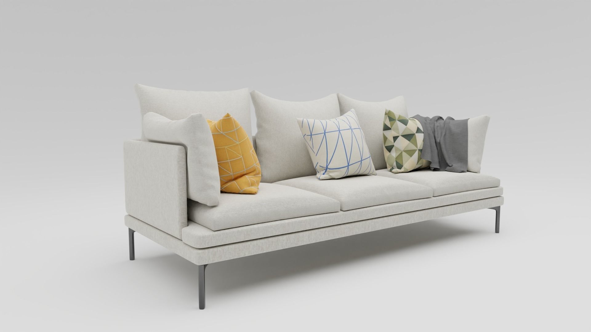 Couch Williams 302 Free 3D model_8